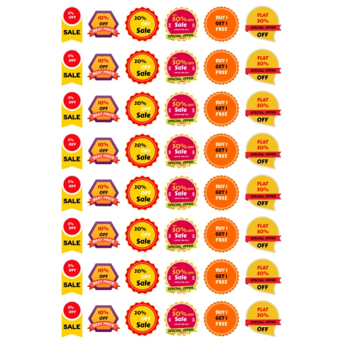Offer Pack Sticker Buy Discount Stickers and Labels | Offer and Sale Stickers | 48 ...
