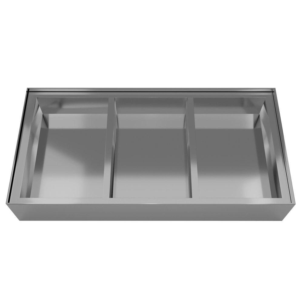 3 Large Compartments Premium Silver 3 x 100G Dry Fruit Box | Classy Yet Affordable
