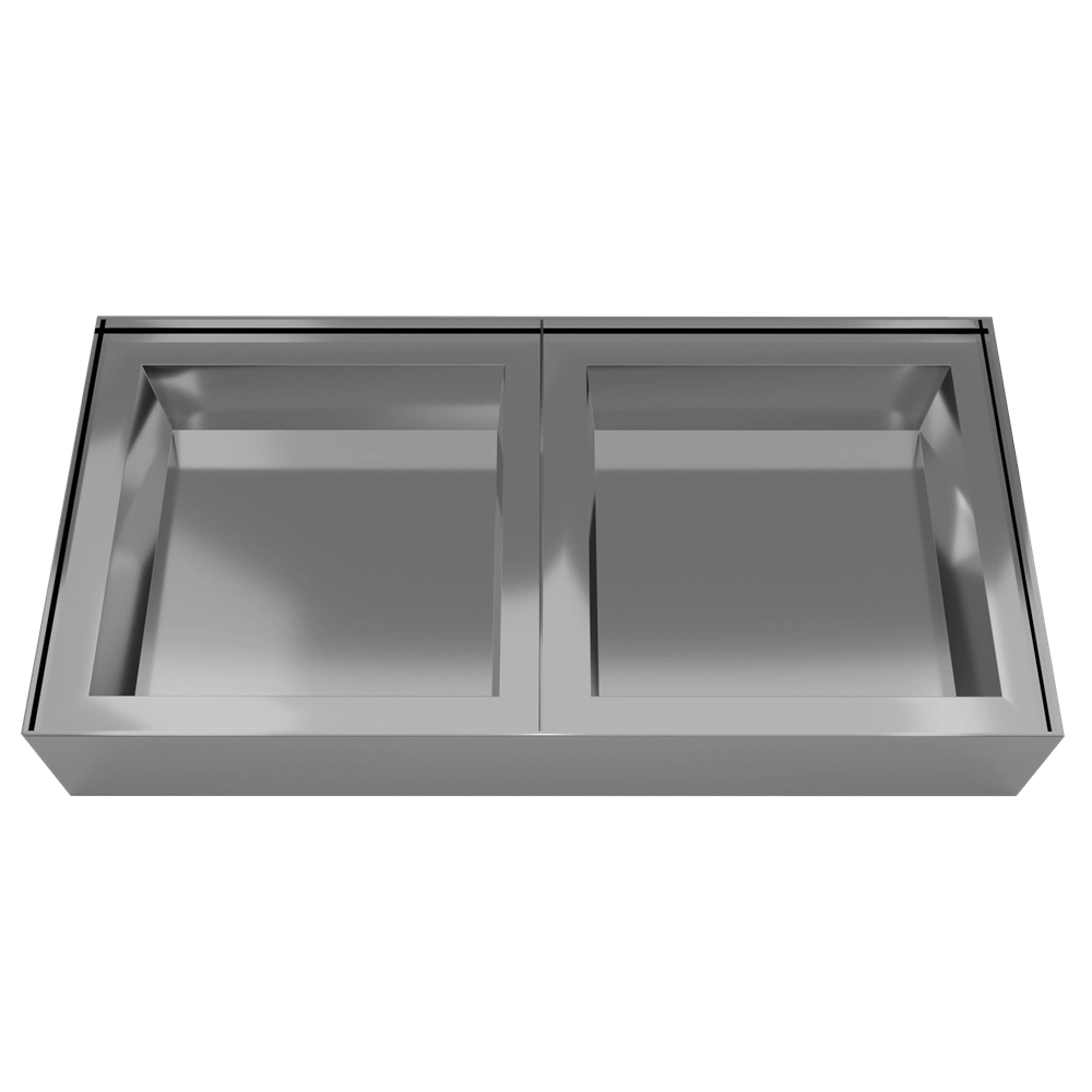 2 Large Compartments Premium Silver Gift Box | Classy Design | Pack Anything