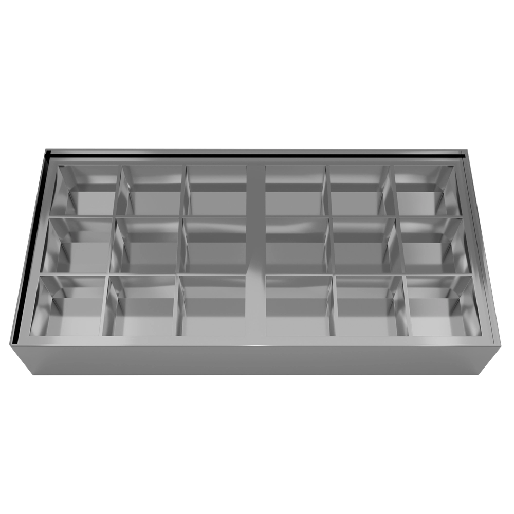 18 Compartments Premium Silver Gift Box | Sweets | Chocolates | Dry Fruit Bites