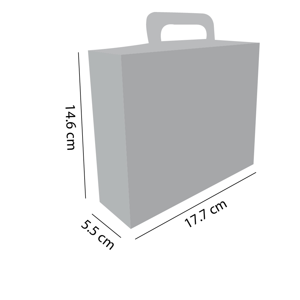 Wedding Announcement Gift Box Gradient Finish Suitcase Style