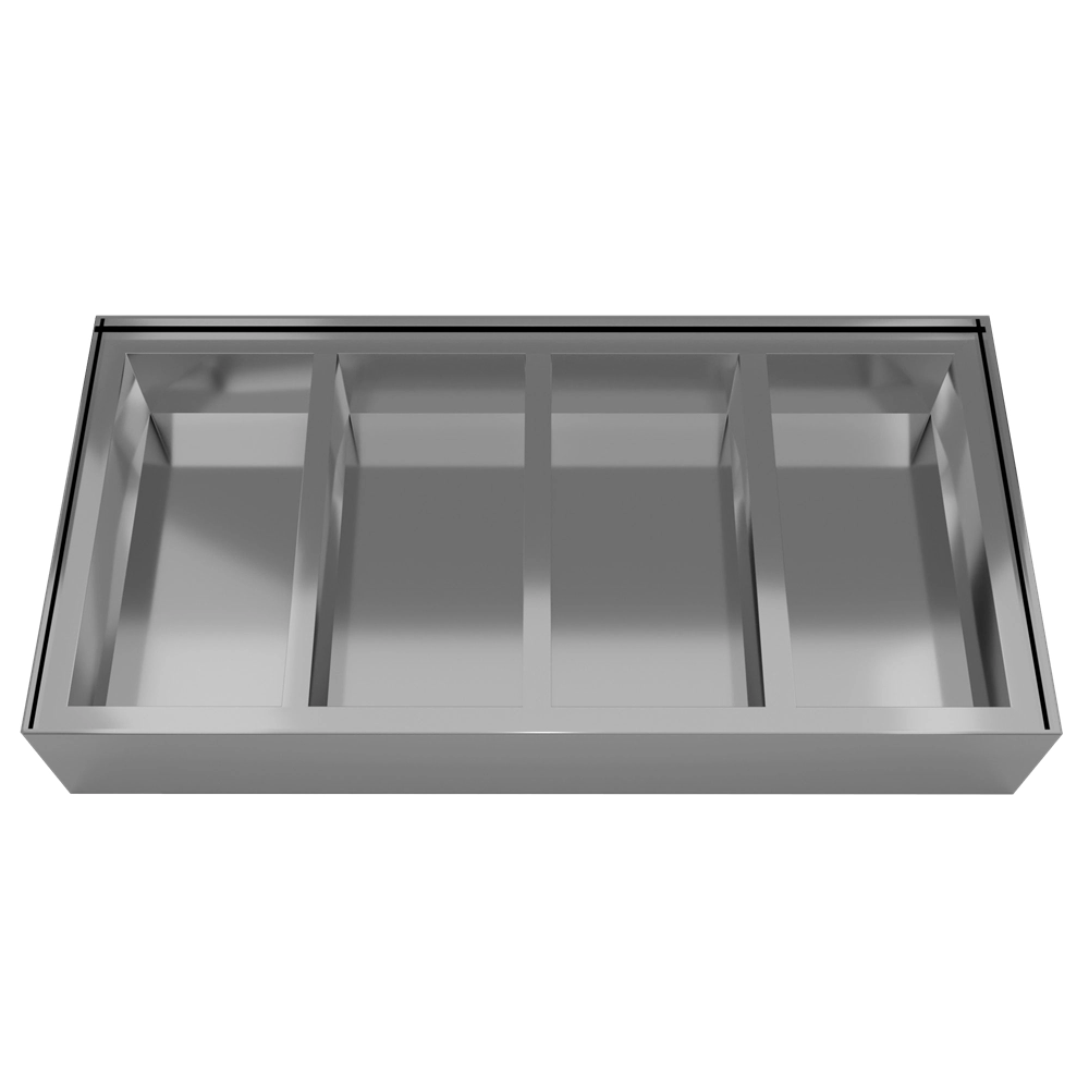 4 x 75 Grams Premium Silver 4 Compartments Dry Fruit Gift Box | Personalize