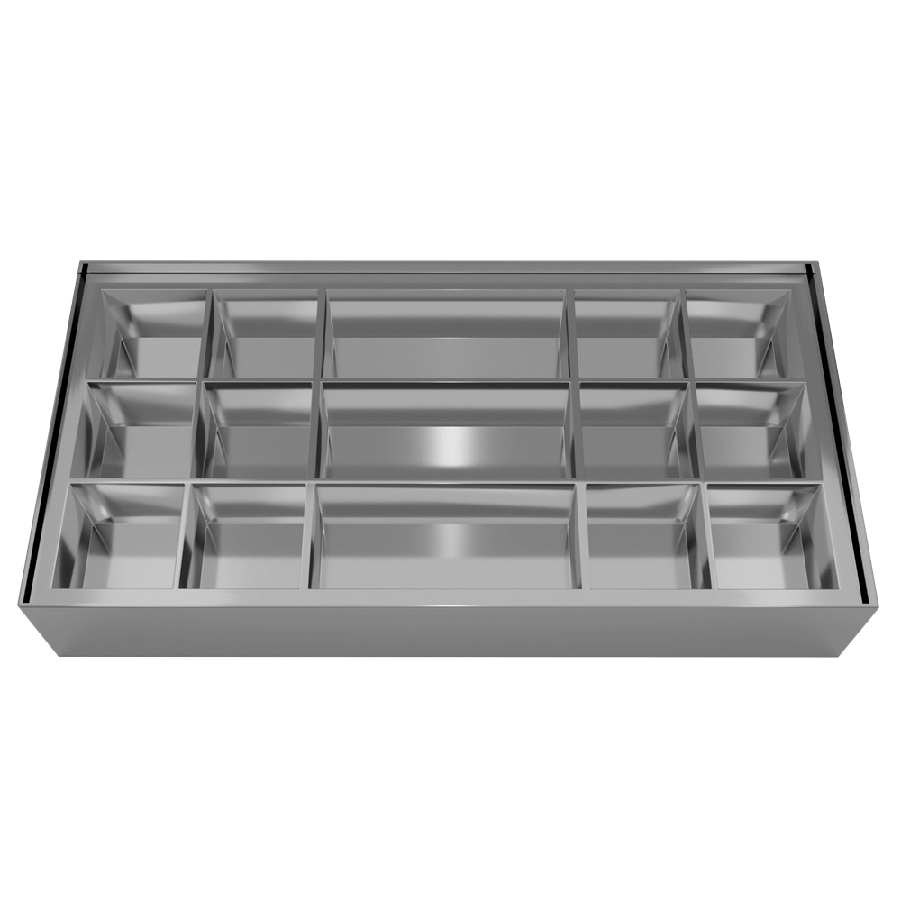 15 Compartments Premium Silver Gift Box | For Sweets | Chocolates | Dry Fruit Bites