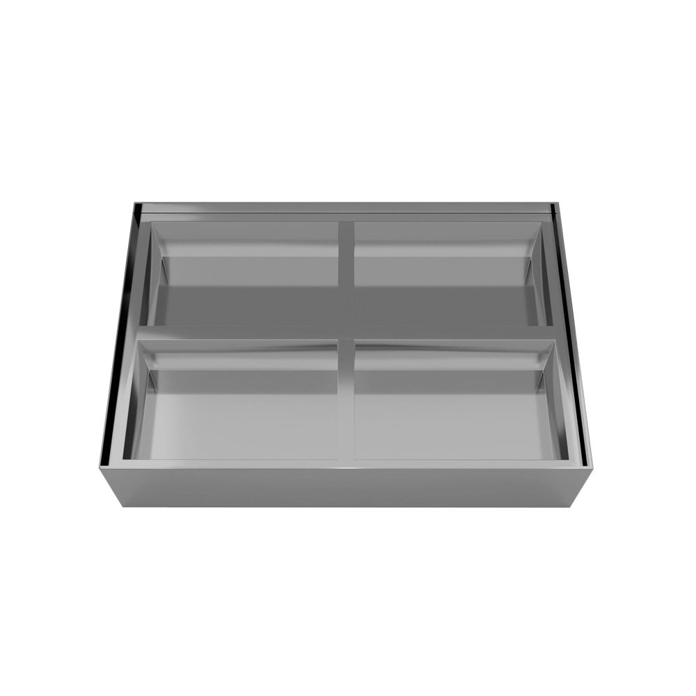 4 Compartments Premium Silver 4 x 50G  Dry Fruit Gift Box | Personalize