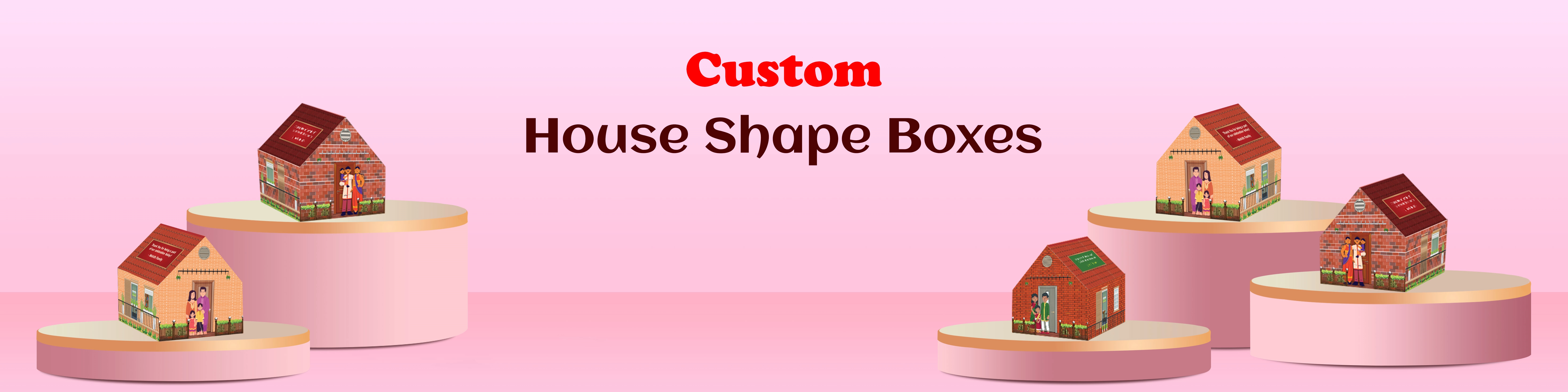 House Shape Boxes for Home Warming Return Gifts – Personalizable | ZBox.in