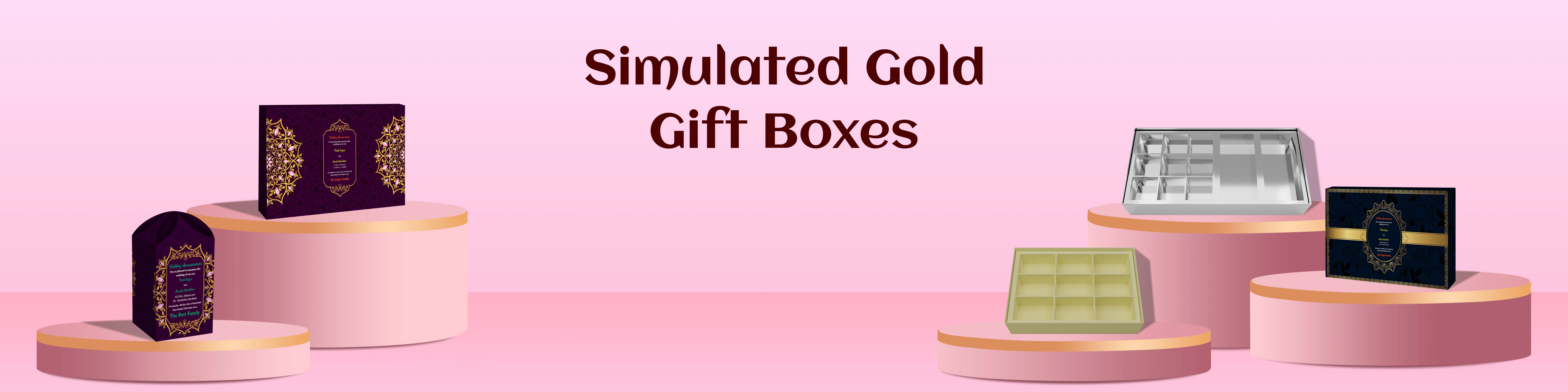 Simulated Gold Gift Boxes | Elegant, Food-Safe, and Recyclable – ZBox.in