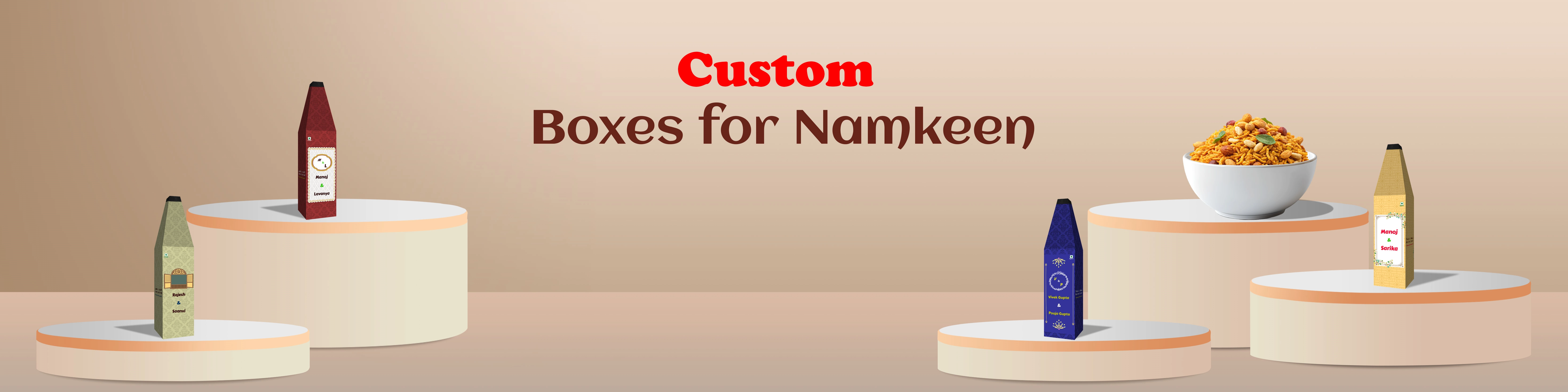 Namkeen Gift Boxes | Empty, Food-Safe, Customizable Packaging – ZBox.in