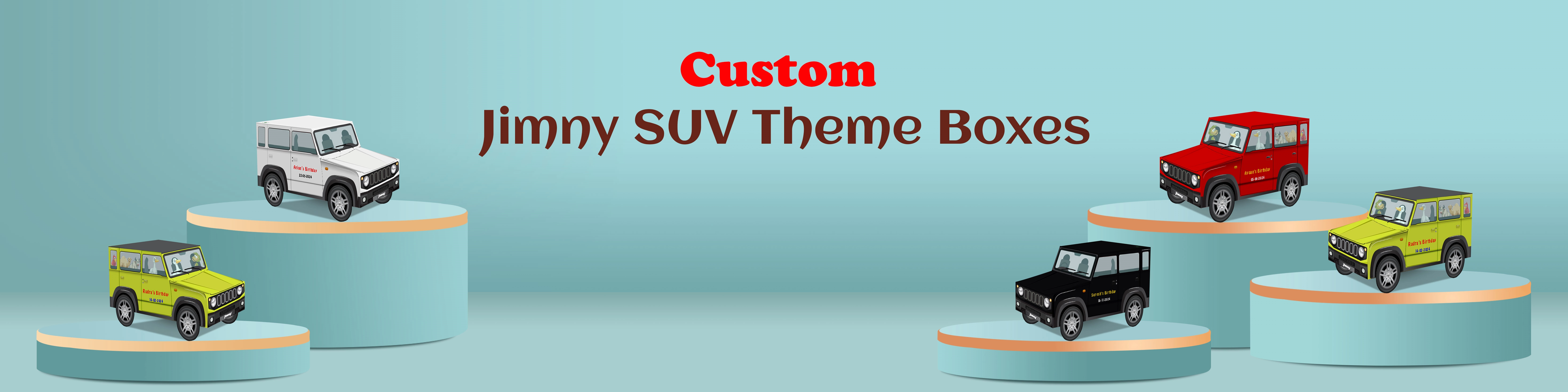 Jimny SUV Theme Boxes for Kids’ Gifts, Return Gifts & Party Favors | ZBox.in
