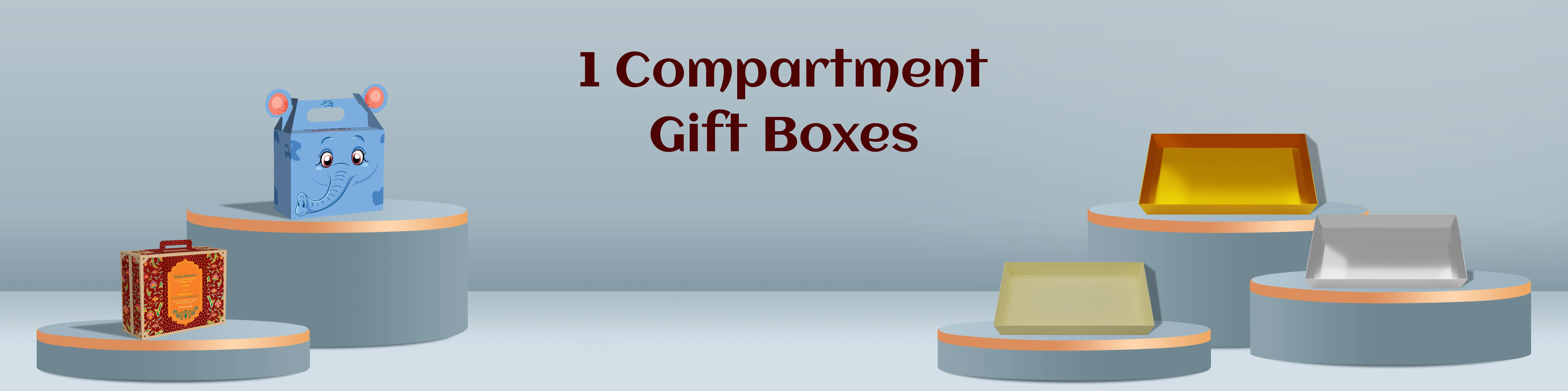 Custom 1 Compartment Gift Boxes Online | ZBox