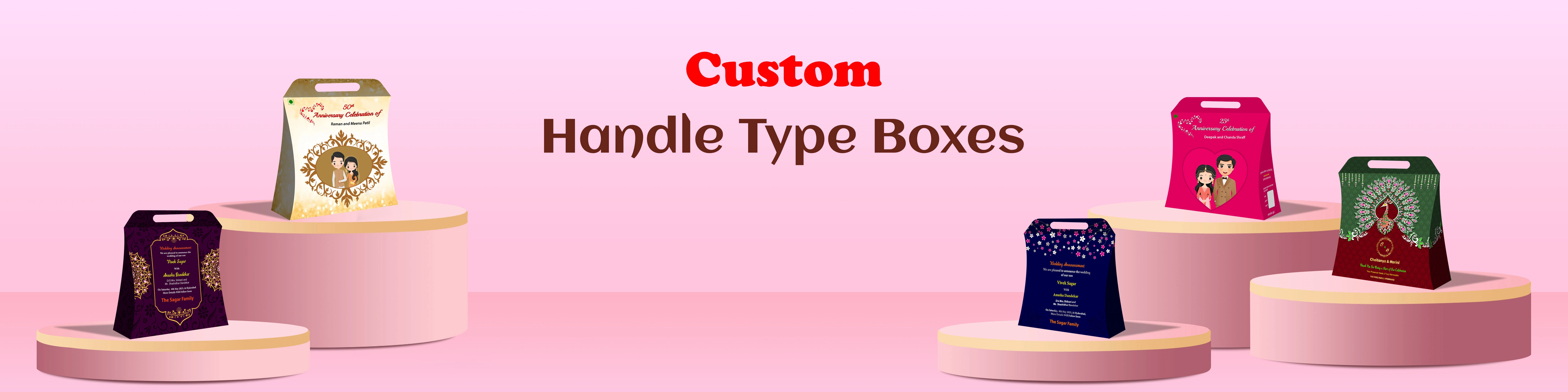 Customizable Handle Type Gift Boxes – Sweets, Dry Fruits & Festive Gifting | ZBox.in