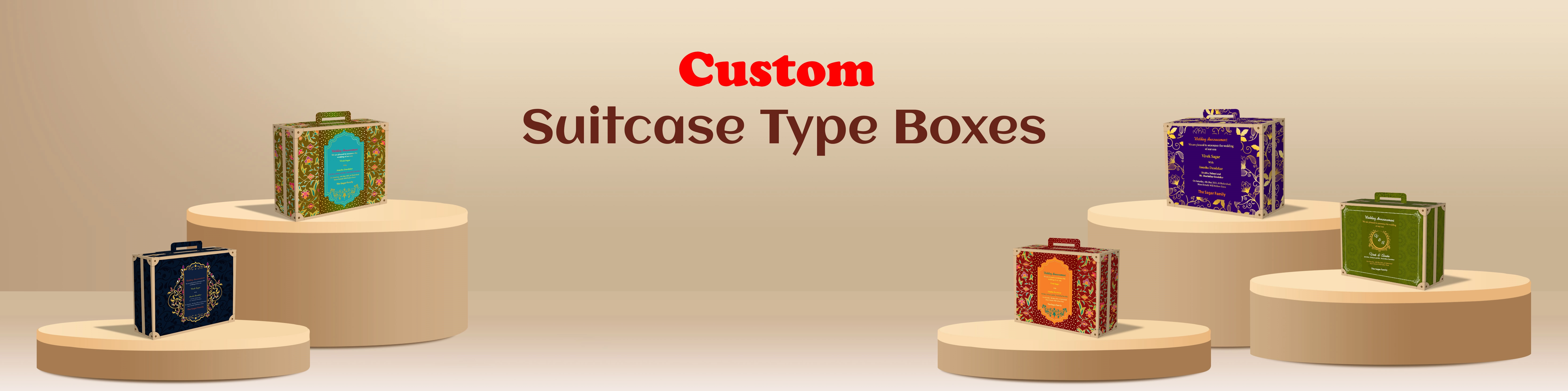 Buy Suitcase Gift Boxes Online – Travel-Themed Packaging & Return Gifts | ZBox